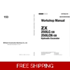 HITACHI ZX250LC-5B, ZX250LCN-5B WORKSHOP MANUAL AND DIAGRAMS