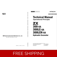 HITACHI ZX300-5A, ZX300LC-5A, ZX300LCH-5A TECHNICAL MANUALS