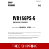 KOMATSU WB156PS-5 USA BACKHOE LOADER WORKSHOP MANUAL