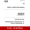 KAWASAKI WHEEL LOADER 65ZIV WORKSHOP MANUAL