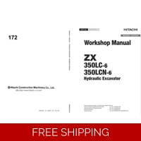 HITACHI ZX350LC-6, ZX350LCN-6 WORKSHOP MANUAL AND DIAGRAMS