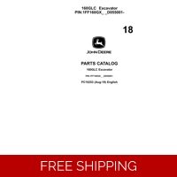 18 JOHN DEERE 160GLC EXCAVATOR PARTS MANUAL