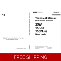 HITACHI ZW 150-5B ZW , 150PL-5B WHEEL LOADER TECHNICAL MANUALS