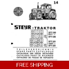 CASE STEYER 8110, 8110A, 8130, 8130A TRACTORS PARTS MANUAL 402 PAGES