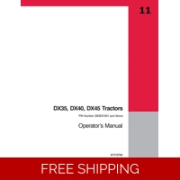 CASE IH TRACTOR DX35 DX40 DX45 OPERATORS MANUAL 130 PAGES