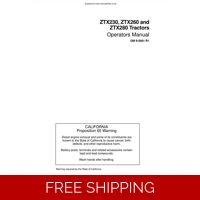 MCCORMICK ZTX SERIES TRACTORS 230 260 280 OPERATORS MANUAL