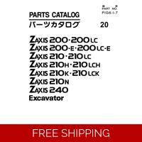 HITACHI ZAXIS ZX200, ZX210, ZX240 SERIES EXCAVATOR PART CATALOG