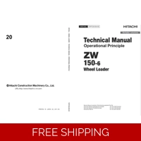 HITACHI ZW 150-6 ZW 150PL-6 WHEEL LOADER TECHNICAL MANUALS