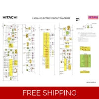 HITACHI LX300-7 WHEEL LOADER ELECTRICAL CIRCUIT DIAGRAM