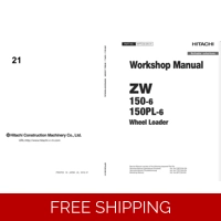 HITACHI ZW 150-6 ZW 150PL-6 WHEEL LOADER WORKSHOP MANUAL AND DIAGRAMS