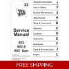 JCB MINI EXCAVATOR 802 802.4 802 SUPER SERVICE REPAIR MANUAL