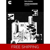 22 CUMMINS KTA50, G3, G8, G9 ENGINES PARTS CATALOG