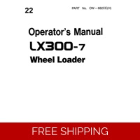 HITACHI LX300-7 WHEEL LOADER OPERATORS MANUAL