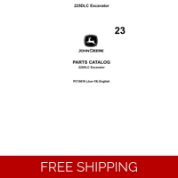 23 JOHN DEERE 225DLC EXCAVATOR PARTS CATALOG