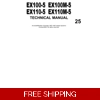 HITACHI EX100-5, EX1110-5, EX100M-5, EX110M-5 TECHNICAL MANUALS