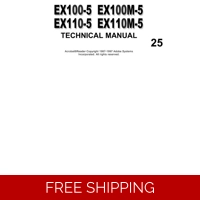 HITACHI EX100-5, EX1110-5, EX100M-5, EX110M-5 TECHNICAL MANUALS