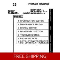 KOBELCO EXCAVATOR SK115SR-1E, SK135SR(LC)-1E, SK135SL-1E WORKSHOP MANUAL