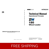 HITACHI ZW180 WHEEL LOADER TECHNICAL MANUALS