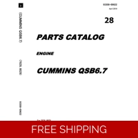 28 CUMMINS QSB6.7 ENGINE PARTS CATALOG