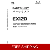 HITACHI EX120-1 HYDRAULIC EXCAVATOR PARTS MANUAL