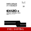 HITACHI EX120-3 EXCAVATOR PARTS MANUAL