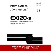 HITACHI EX120-3 EXCAVATOR PARTS MANUAL