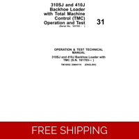 31 JOHN DEERE 310SJ AND 410J BACKHOE LOADER OPERATION AND TEST MANUAL