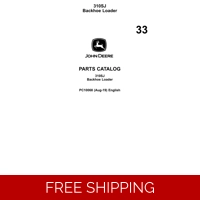 33 JOHN DEERE 310SJ BACKHOE LOADER PARTS CATALOG