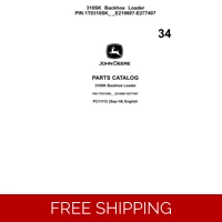 34 JOHN DEERE 310SK BACKHOE LOADER PARTS MANUAL