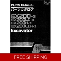 HITACHI EX200-3, EX200LC-3, EX200H-3, EX200LCH-3 EXCAVATOR PARTS CATALOG