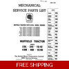 NUFFIELD 3DL 342 10/42 4DM 460 10/60 TRACTOR PARTS MANUAL