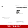HITACHI ZW550 WHEEL LOADER WORKSHOP MANUAL