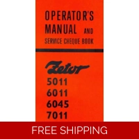 ZETOR 5011 TO 7045 OPERATORS MANUAL