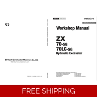 HITACHI ZX70-5G, ZX70LC-5G WORKSHOP MANUAL AND DIAGRAMS
