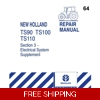 NEW HOLLAND TS90, TS100, TS110 ELECTRICAL SYSTEM REPAIR MANUAL