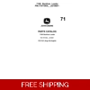 71 JOHN DEERE 710K BACKHOE LOADER PARTS CATALOG