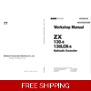 HITACHI ZX130-6, ZX130LCN-6 WORKSHOP MANUAL AND DIAGRAMS