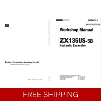HITACHI ZX135US-5B WORKSHOP MANUAL AND DIAGRAMS