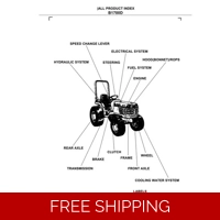KUBOTA B1700DT PARTS MANUAL