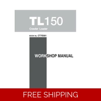 TAKEUCHI TL150 CRAWLER LOADER WORKSHOP AND PARTS MANUALS SET OF 3 MANUALS
