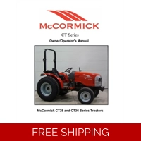 MCCORMICK CT28 CT36 TRACTORS OPERATORS MANUAL