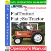 FIAT 780 OPERATORS MANUAL