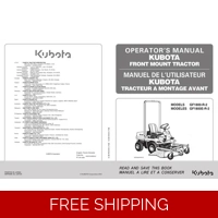 KUBOTA MOWERS GF SERIES OPERATORS MANUAL