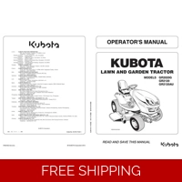 KUBOTA MOWERS GR SERIES OPERATORS MANUAL