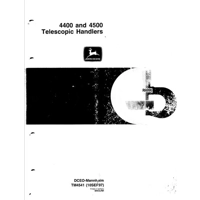 JOHN DEERE 4400 4450 TELESCOPIC HANDLER WORKSHOP MANUAL