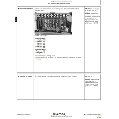 JOHN DEERE 6020 TO 6920S DIAGNOSTIC MANUAL