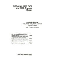 JOHN DEERE 8130 8230 8330 8430 8530 DEALERS WORKSHOP MANUAL
