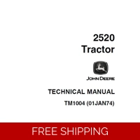 JOHN DEERE 2520 TRACTOR TECHNICAL MANUAL (TM1004) SD