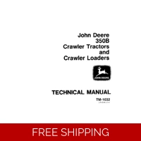 JOHN DEERE 350B CRAWLER TRACTORS & CRAWLER LOADERS TECHNICAL MANUAL (TM1032)