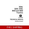 JOHN DEERE 4050, 4250, 4450, 4650, 4850 TRACTORS OPERATION AND TESTS TECHNICAL MANUAL (TM1259) SD